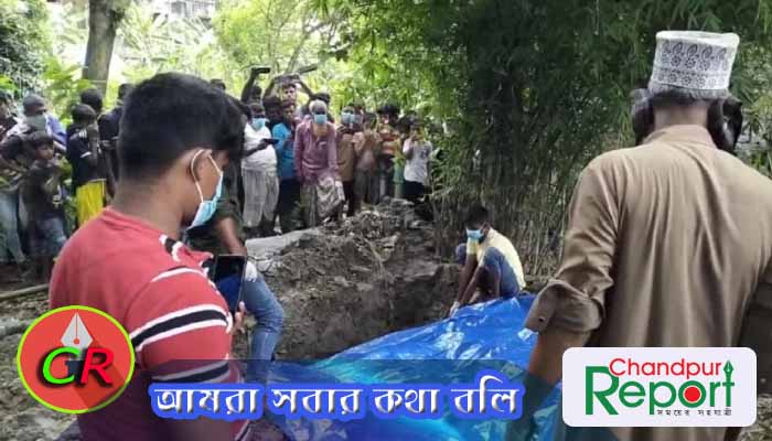 হাজীগঞ্জে বৈষম্যবিরোধী ছাত্র আন্দোলনে নিহত আজাদের লাশ উত্তোলন