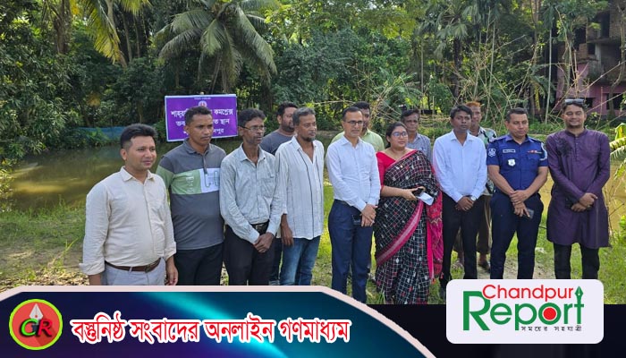 শাহরাস্তি ‌প্রেসক্লাবের ভূমি পরিদর্শনে জেলা প্রশাসক