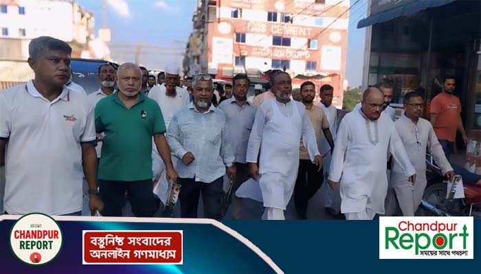 হাজীগঞ্জে ৩১ দফা বাস্তবায়নে বিএনপির গণসংযোগ