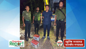 শাহরাস্তিতে ফসলী জমির টপ সয়েল উত্তোলনে অভিযান, ২ ভেকুর ব্যাটারি জব্দ