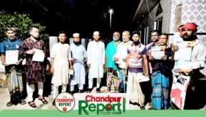 হাজীগঞ্জ পৌর ১০ নম্বর ওয়ার্ডে অ্যাড. ওমর ফারুক টিটু খাঁনের গণসংযোগ