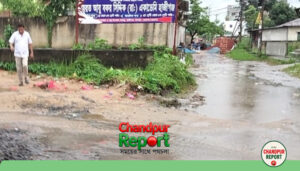 ভালো নেই হাজীগঞ্জ মডেলপাড়ার জনসাধারণ: একটুখানি বৃষ্টিতে জলাবদ্ধতা সৃষ্টি