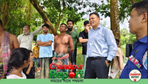 শাহরাস্তিতে অবৈধ ড্রেজারে মাটি উত্তোলন, মালিককে জরিমানা