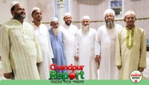 হাজীগঞ্জ পৌর উত্তর বলাখাল হাজী বাড়ি জামে মসজিদে মেয়র প্রার্থী অ্যাড. টিটুর দোয়া কামনা