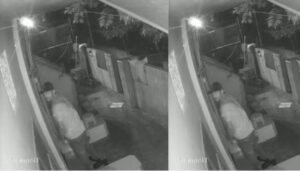 হাজীগঞ্জের টোরাগড় কাজী বাড়ি সড়কে রহিমা ভবনের প্রধান ফটক লক করে চুরির চেষ্টা