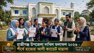 হাজীগঞ্জ উপজেলা দাখিল পরীক্ষার ফলাফল প্রকাশ: শীর্ষে হাজেরা আলী ক্যাডেট মাদ্রাসা